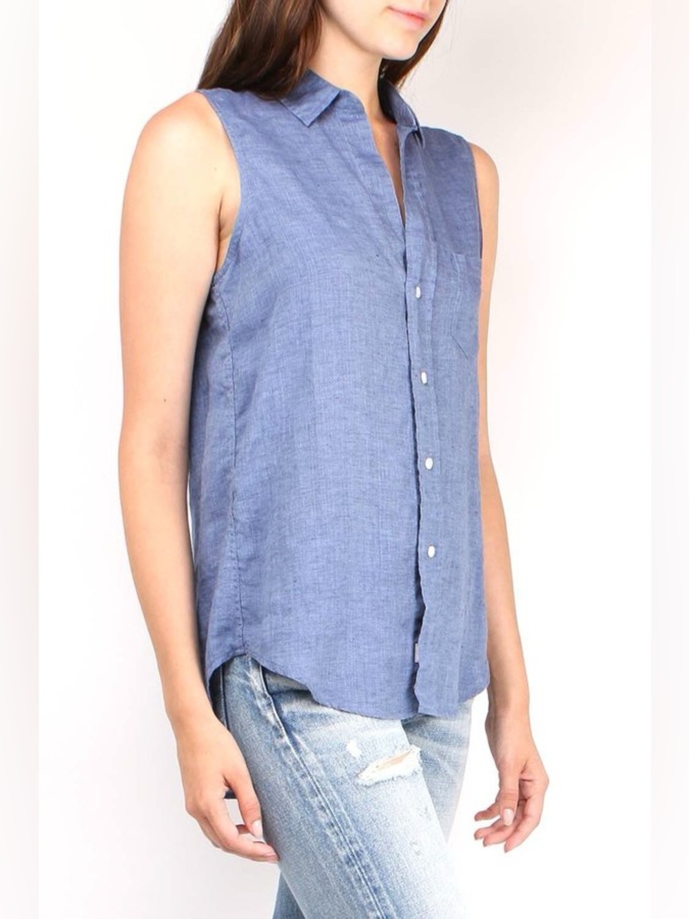 Frank & Eileen Fiona Sleeveless Button Down
